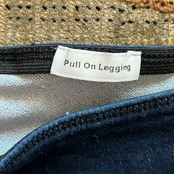 Anne Klein pull on tummy control denim leggings - Picture 4 of 7